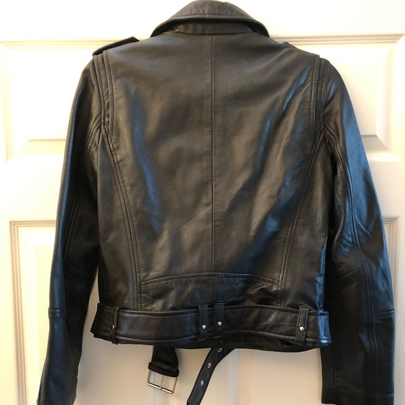 Zara Leather Biker Jacket - Picture 5 of 6